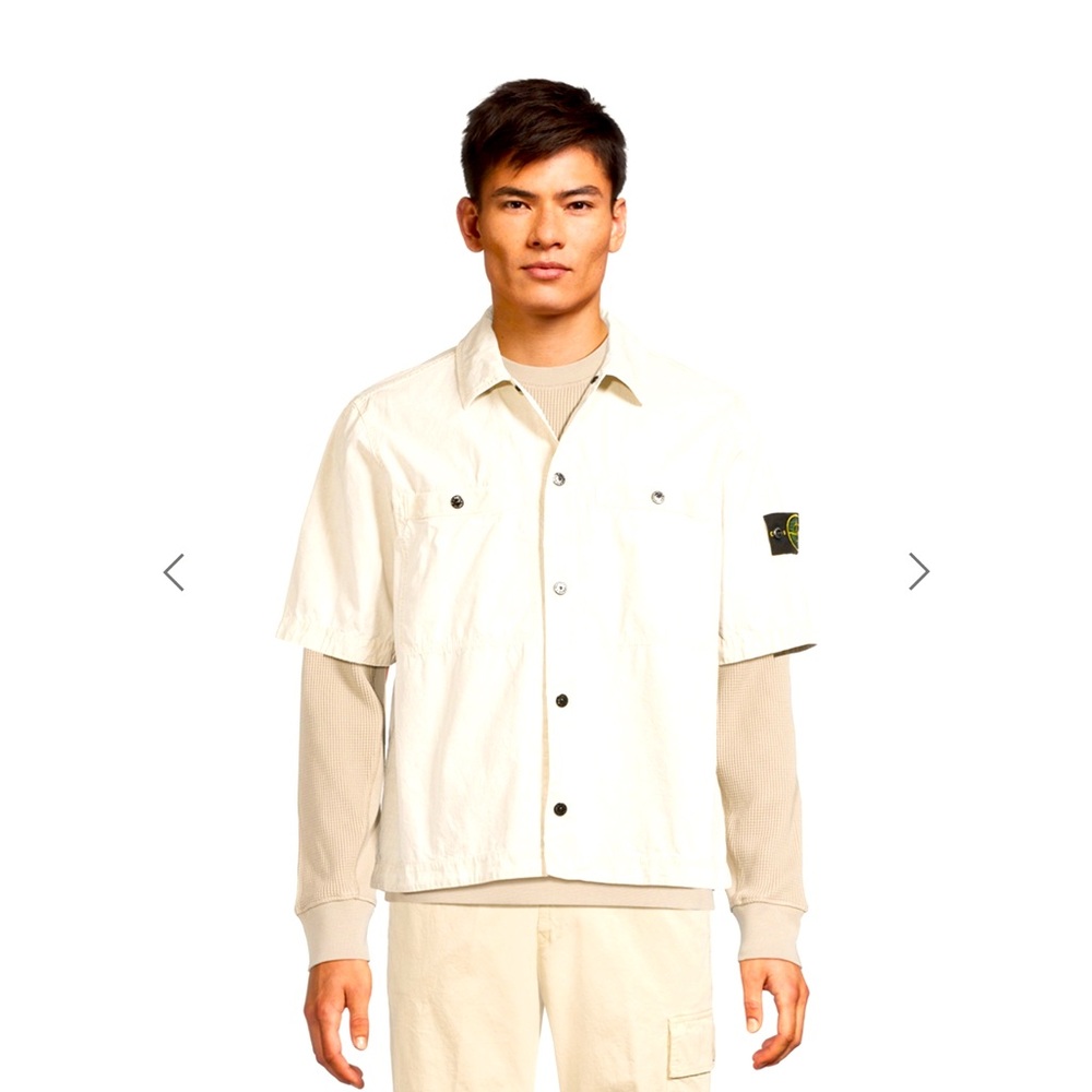 Stone Island button short sleeve shirt